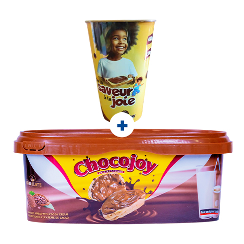 Pâte à tartiner Chocojoy 2.5kg + Gobelet Chocojoy 1L