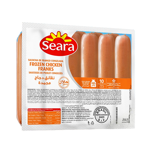 SAUCISSES DE POULET CONGELÉES Seara 340G