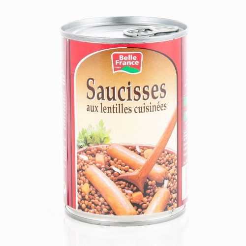 SAUCISSES AUX LENTILLES CUISINEES 840G