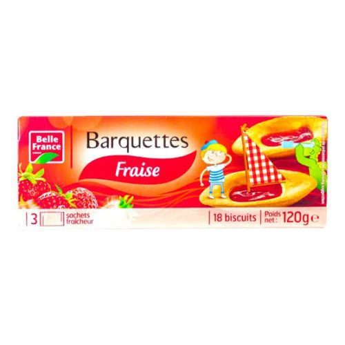 BISCUIT BF BARQUETTES FRAISE 120G