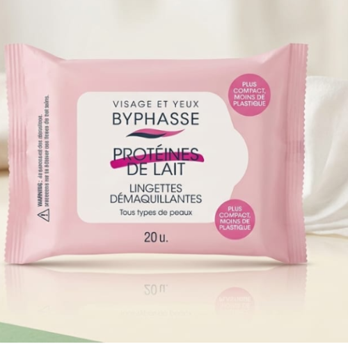 BYPHASSE LINGETTES DE LAIT PROTEINE 20U F24