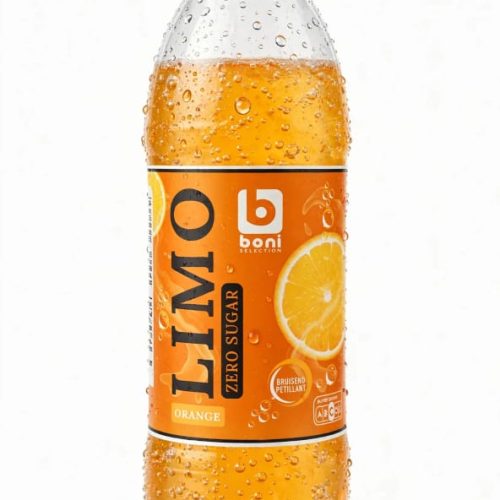 BONI SELECTION LIMO ZERO SUGAR ORANGE – 500ml – Pétillant Sans Sucre