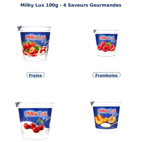 YAOURT MILKY LUX PECHE PASSON 125g