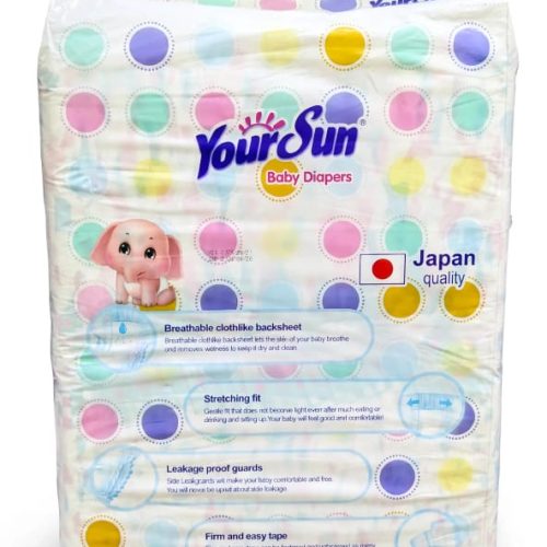 COUCHE JETABLE YOUR SUN L 9-16KG 72PCS