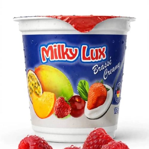 YAOURT MILKY LUX FRAMBOISE 125G