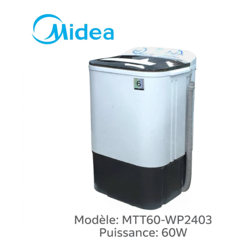 🧺 Machine à Laver Midea 6 kg (Modèle MTT60-WP2403) : L&rsquo;efficacité compacte à petit prix !