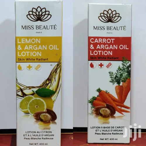 LOTION AU CITRON ET A L’HUILE D’ARGAN PEAU BLANCHE RADIEUSE 400ML MISS BEAUTE