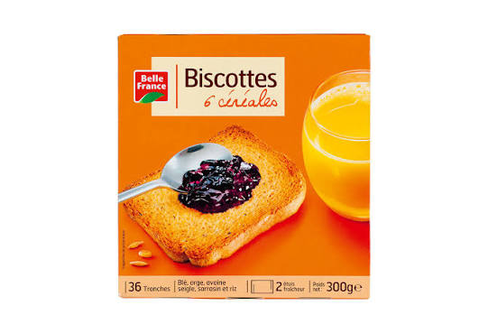 BISCOTTES 6 CEREALES BF 300G