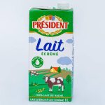 LAIT ECREME PRESIDENT 1L