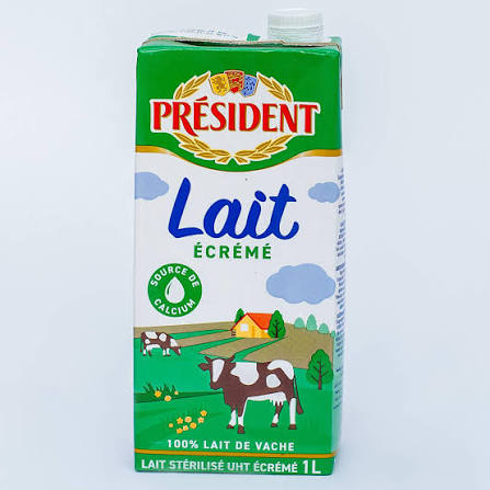 LAIT ECREME PRESIDENT 1L