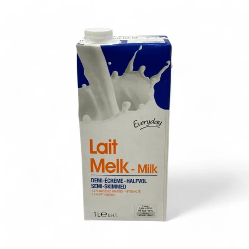 LAIT LIQUIDE DEMI-ECREME EVERYDAY BRIQUE 1L