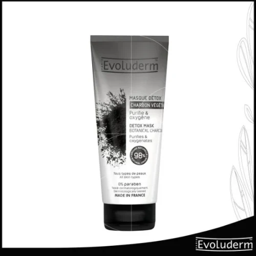 MASQUE DETOX CHARBON VEGETAL 100ML EVOLUDERM