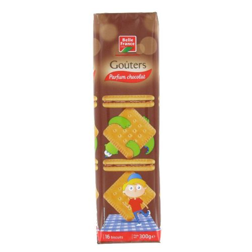 biscuits gouters fourrée carre choco BF 300g