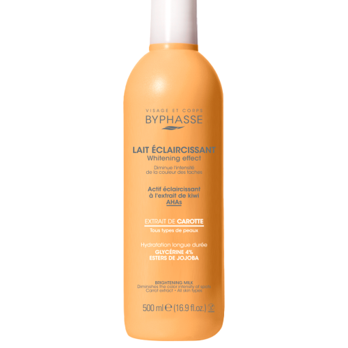 Lait Eclaircissant Extrait de Carotte BYPHASSE 500ml