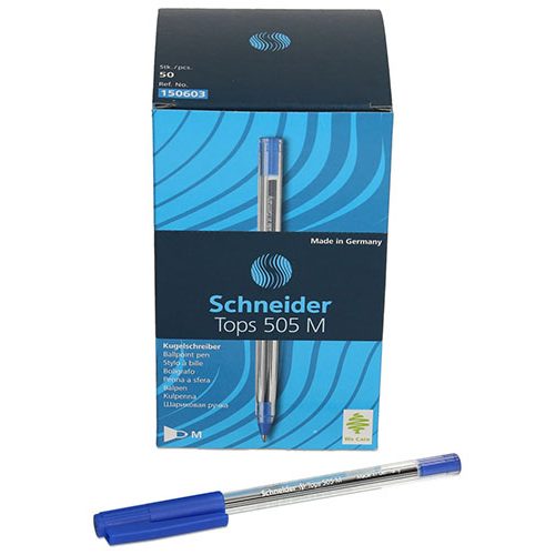 STYLO A BILLE SCHNEIDER ASS PAQUET DE 50