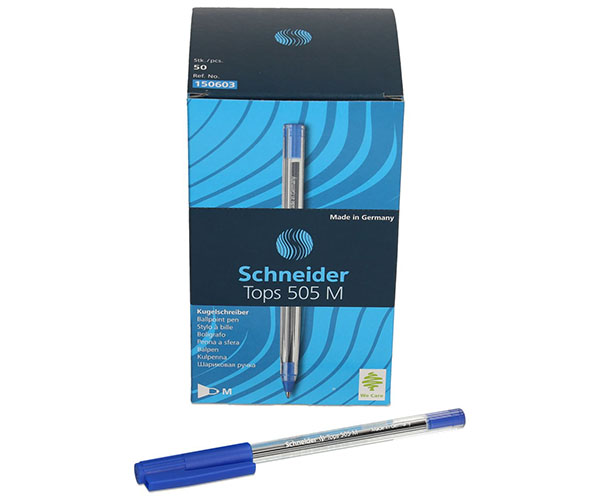 STYLO A BILLE SCHNEIDER ASS PAQUET DE 50