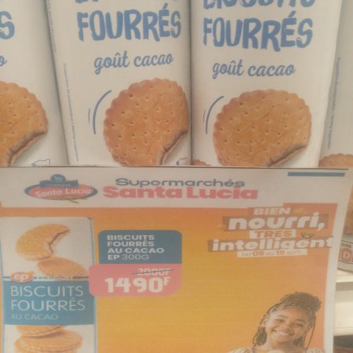 Biscuit fourrés goût cacao
