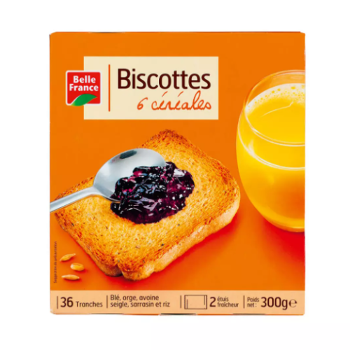 BISCOTTES 6 CEREALES BF 300G