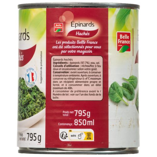 EPINARDS HACHEE BF 795G