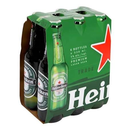 BIERE HEINEKEN EN BOUTEILLE 33CL PACK 6