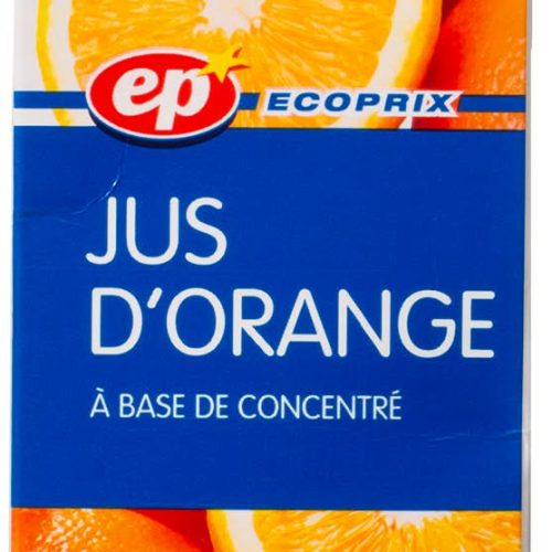JUS D&rsquo;ORANGE A BASE DE CONCENTRE 1L ECOPRIX
