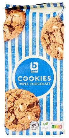 BISCUIT COOKIES TRIPLE CHOCOLATE BONI 200G