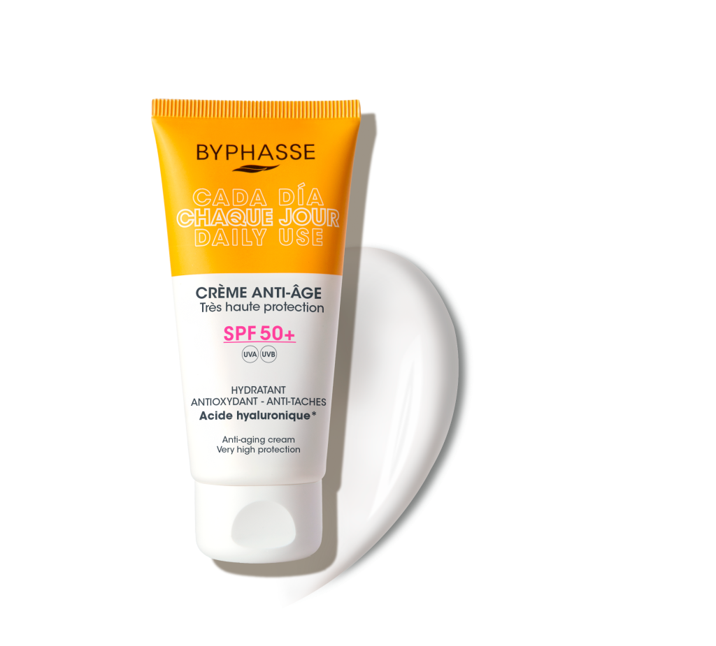 CREME SOIN DU VISAGE ANTI-AGE TRES HAUTE PROTECTION 3EN1 HYDRATANT 50ML BYPHASSE