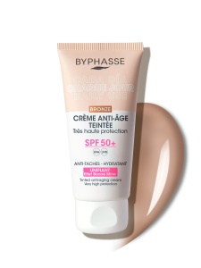 CREME SOIN DU VISAGE ANTI-AGE BRONZE TEINTEE 3EN1 HYDRATANT 50ML BYPHASSE