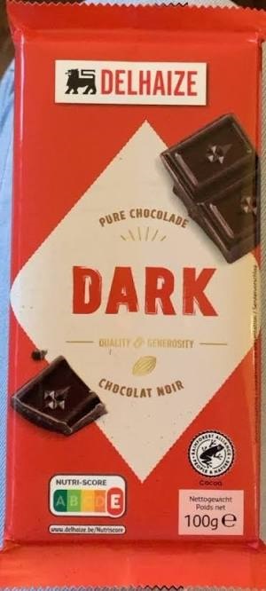 CHOCO DELHAIZE CHOCO NOIR DARK 100G